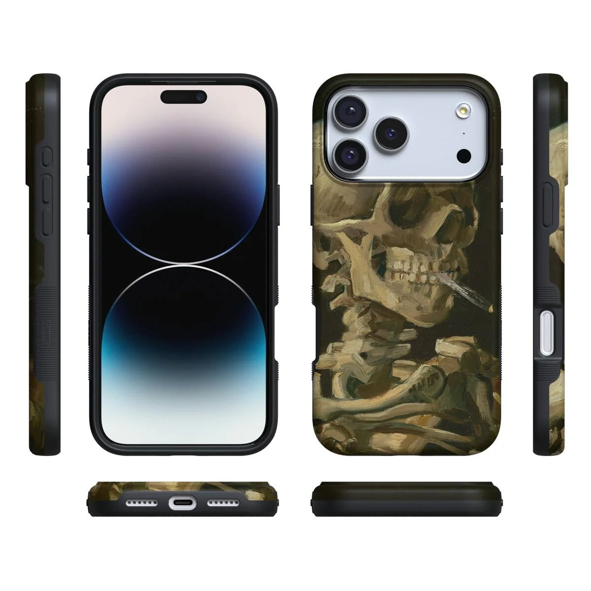Van Gogh | Head of a Skeleton with a Burning Cigarette Phone Case - Image 10