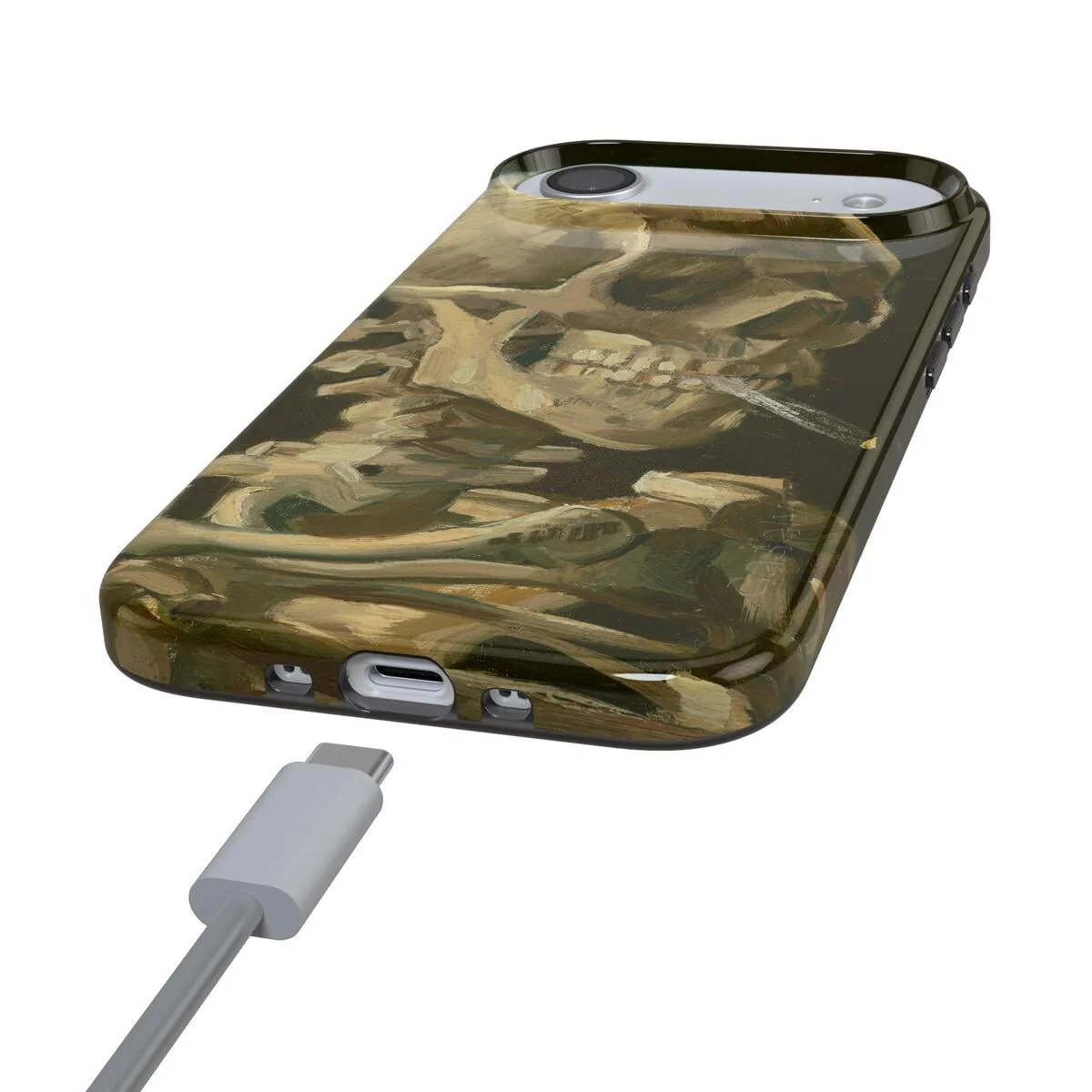 Van Gogh | Head of a Skeleton with a Burning Cigarette Phone Case - Image 124