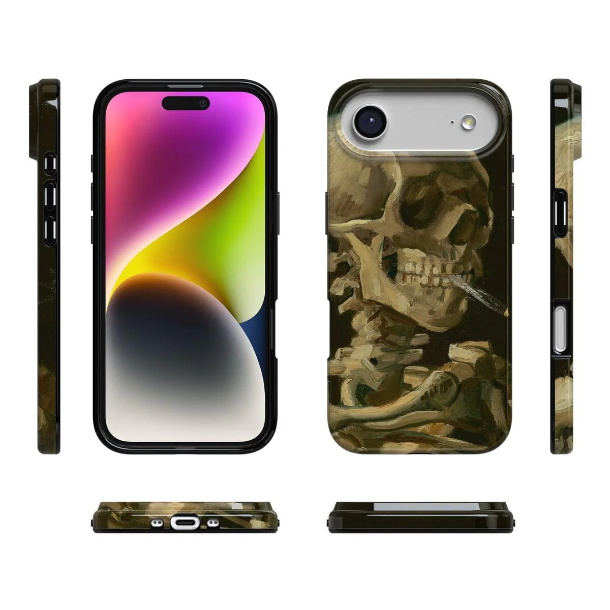 Van Gogh | Head of a Skeleton with a Burning Cigarette Phone Case - Image 128