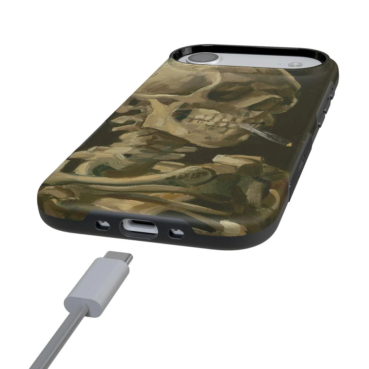 Van Gogh | Head of a Skeleton with a Burning Cigarette Phone Case - Image 136