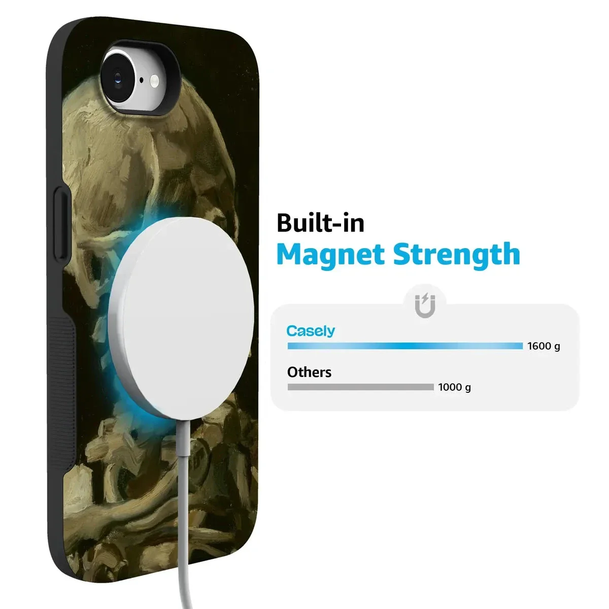 Van Gogh | Head of a Skeleton with a Burning Cigarette Phone Case - Image 155