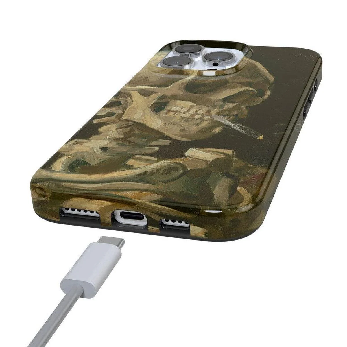 Van Gogh | Head of a Skeleton with a Burning Cigarette Phone Case - Image 18