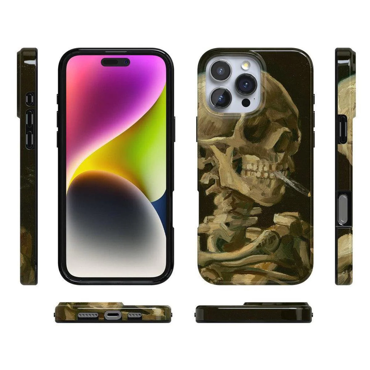 Van Gogh | Head of a Skeleton with a Burning Cigarette Phone Case - Image 22