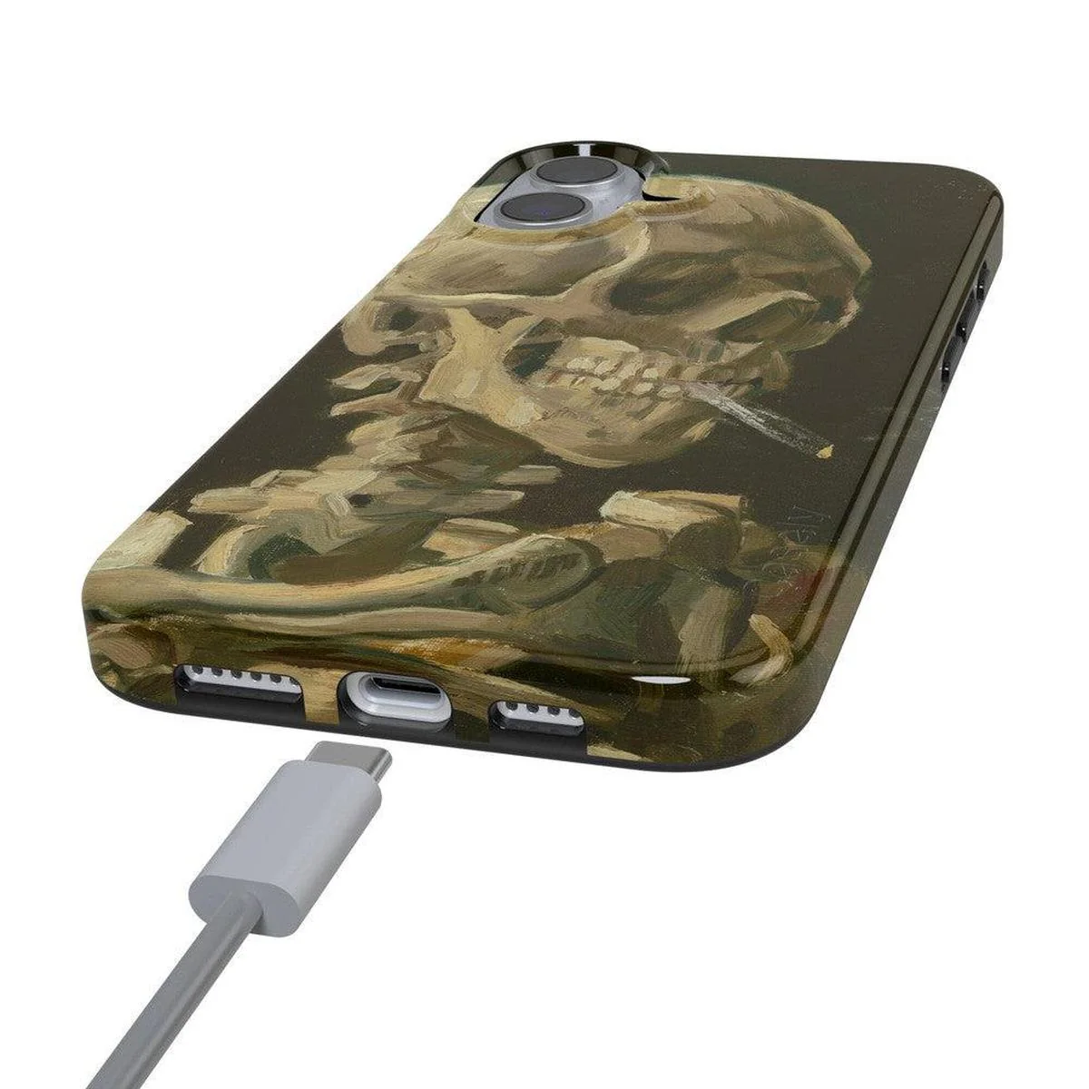 Van Gogh | Head of a Skeleton with a Burning Cigarette Phone Case - Image 26