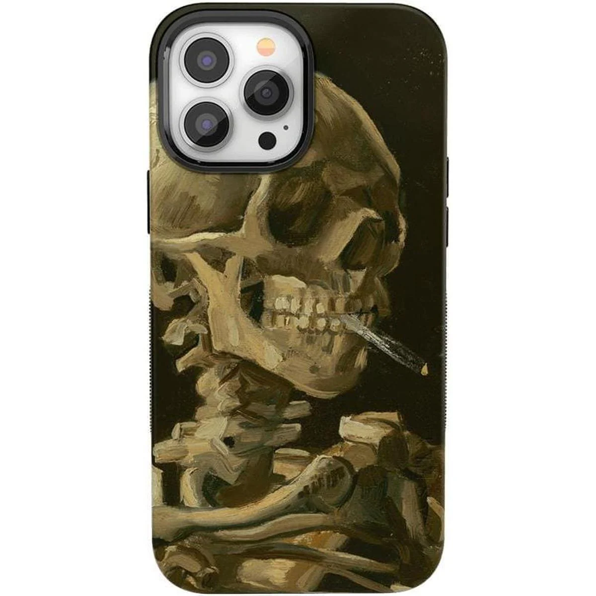 Van Gogh | Head of a Skeleton with a Burning Cigarette Phone Case - Image 85