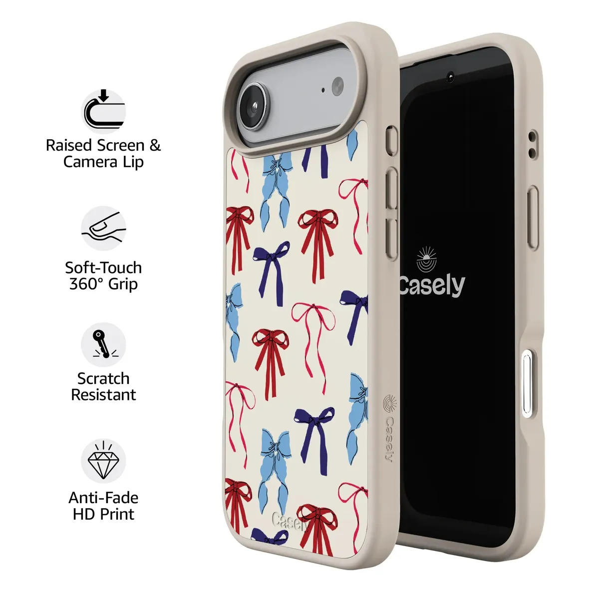 American Girlie | Red White & Blue Bows Case - Image 166