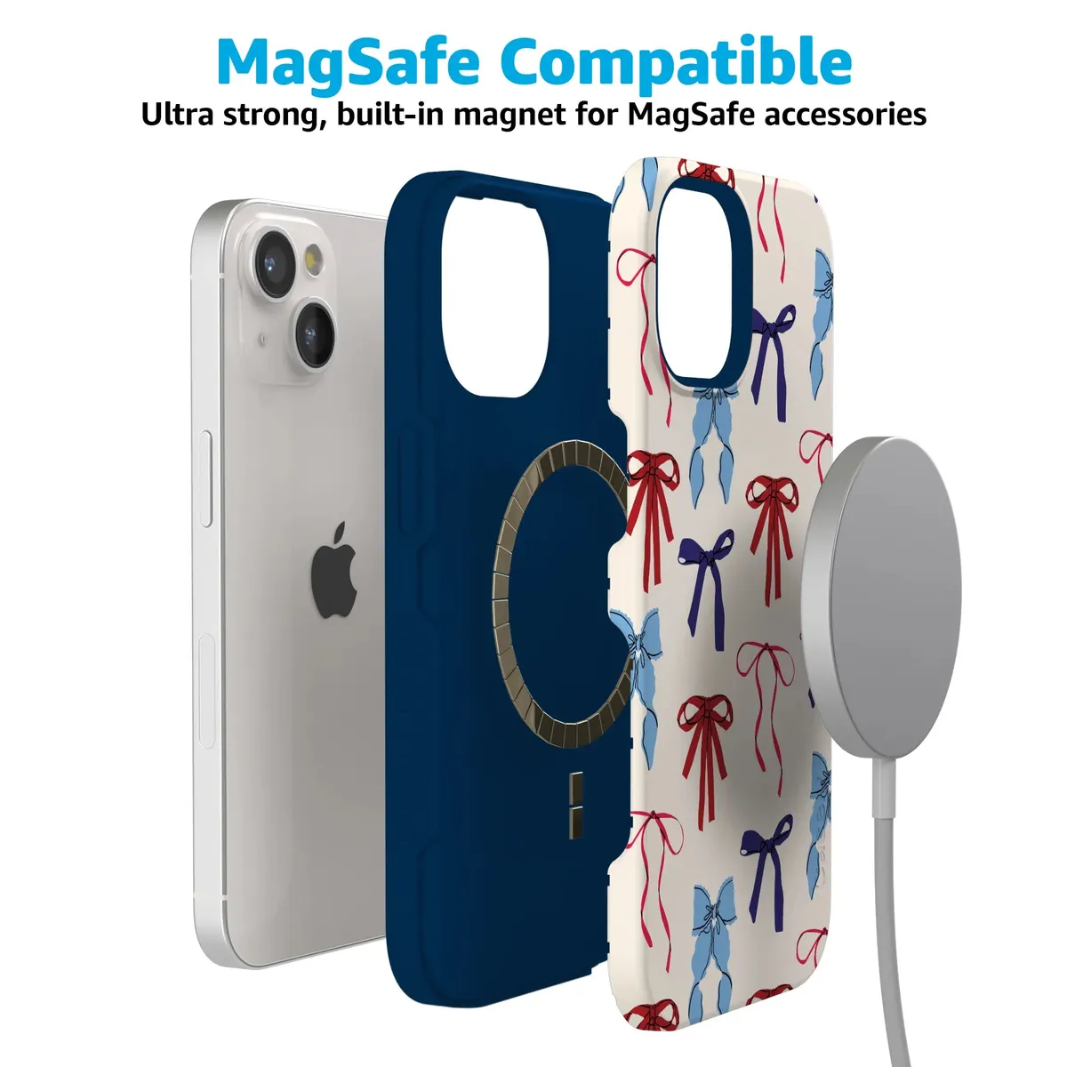 American Girlie | Red White & Blue Bows Case - Image 41