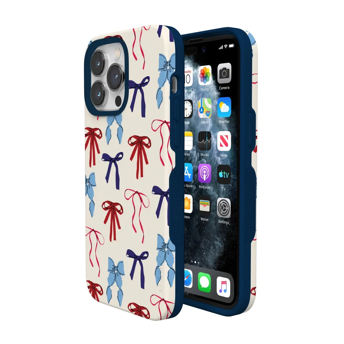 American Girlie | Red White & Blue Bows Case - Image 43