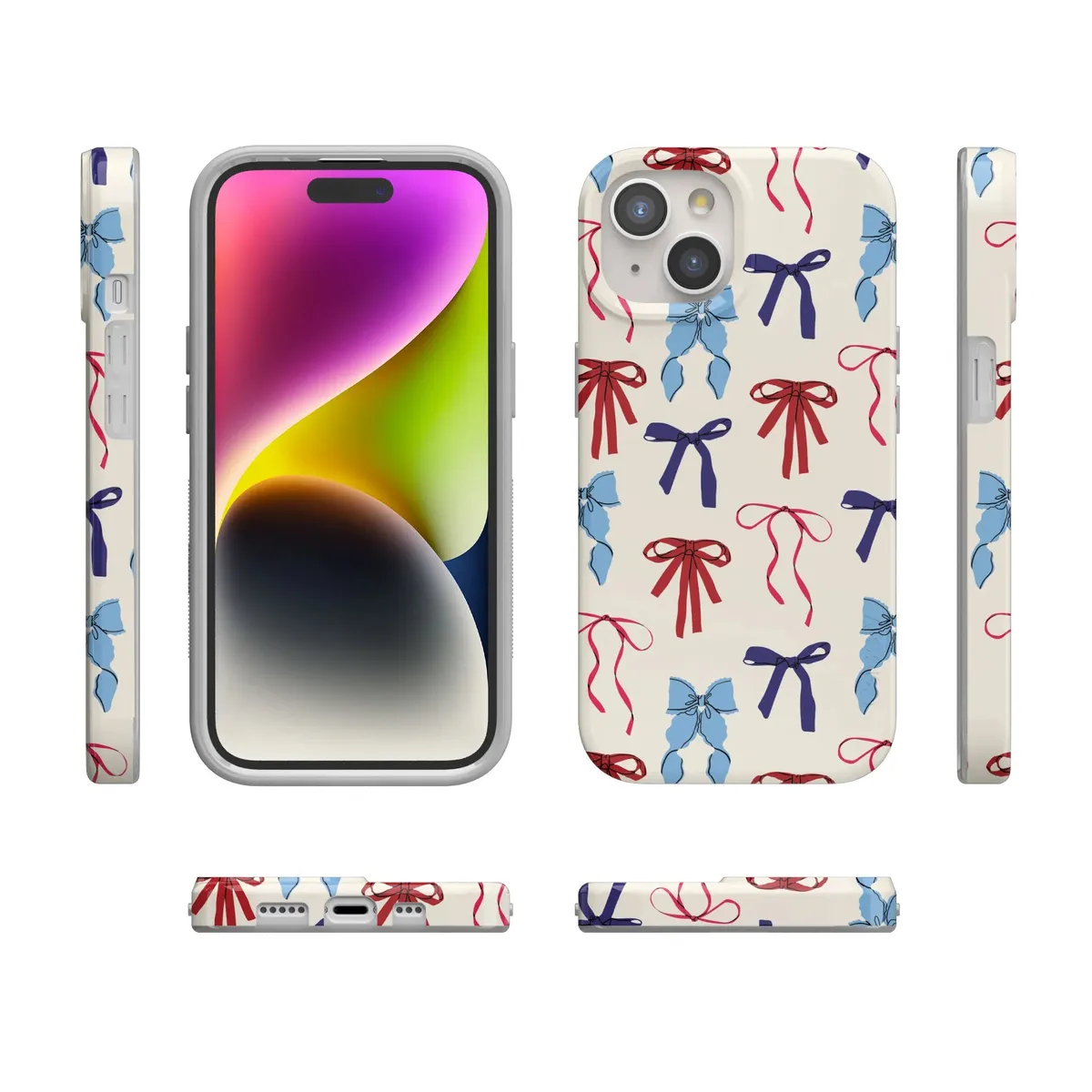 American Girlie | Red White & Blue Bows Case - Image 98