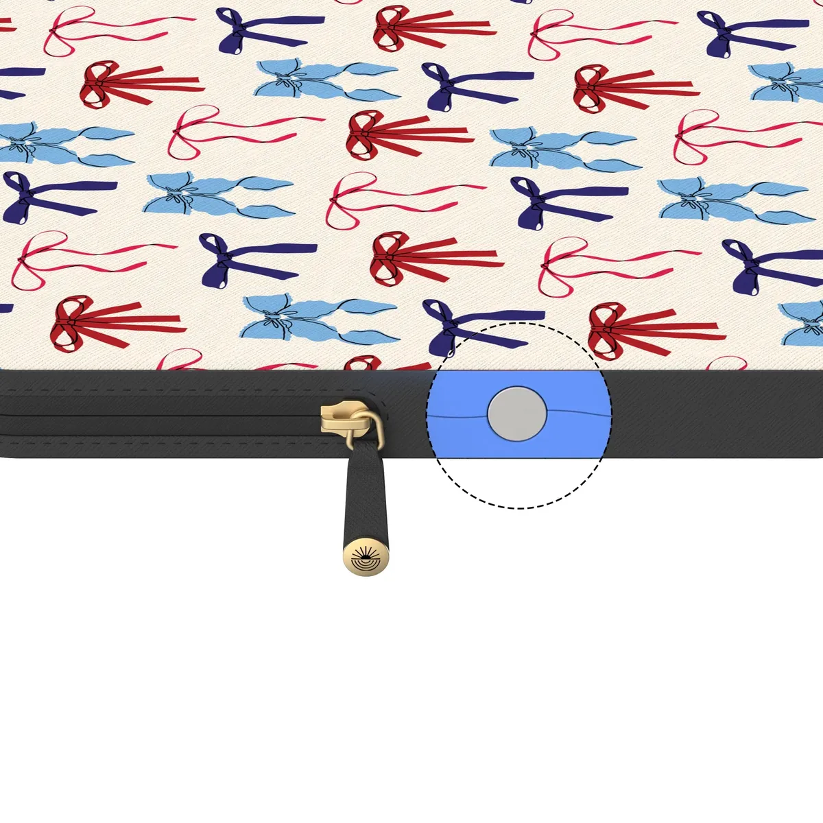 American Girlie | Red White & Blue Bows Laptop Case - Image 5