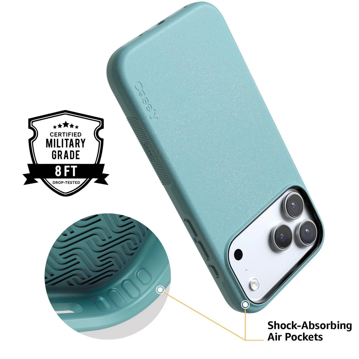 Aquamarine | Ocean Blue Shimmer Case - Image 4