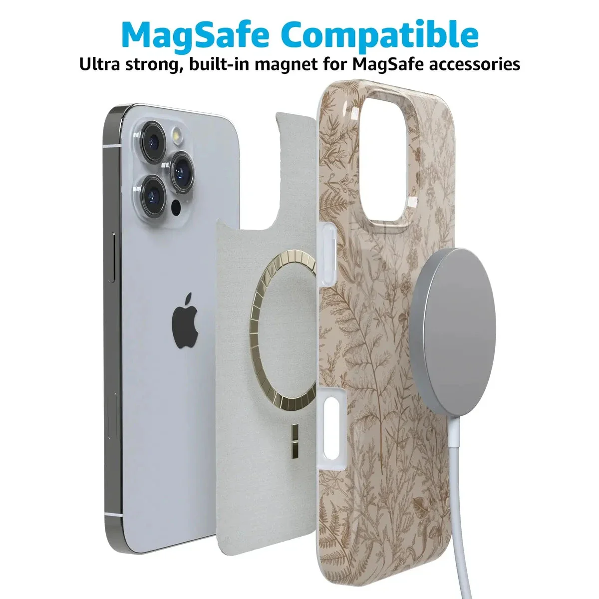 Beige Garden | Neutral Floral Case - Image 100