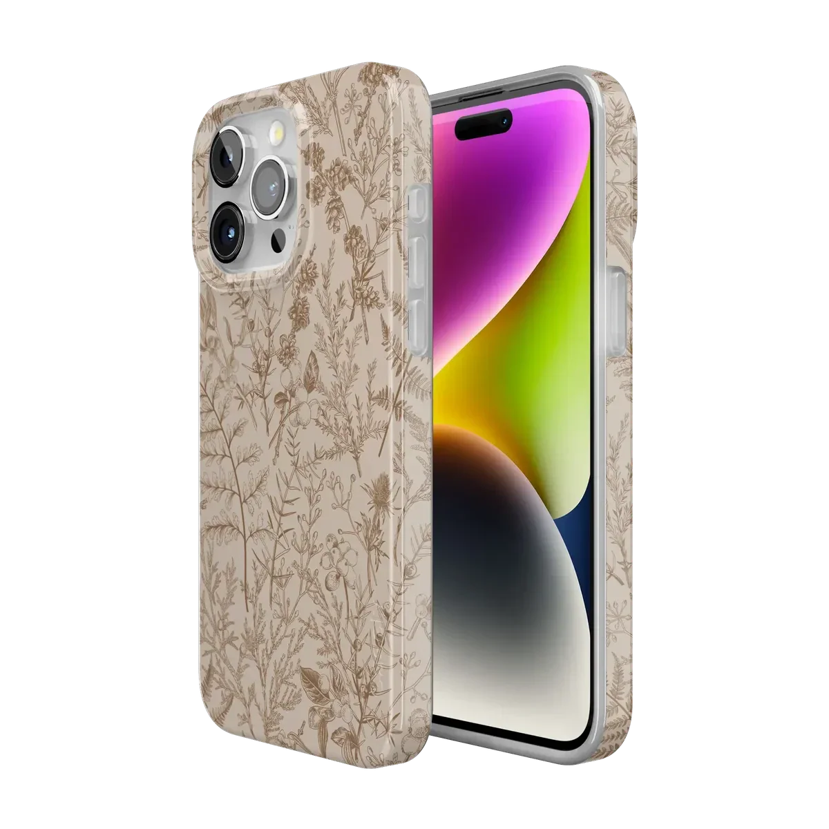 Beige Garden | Neutral Floral Case - Image 102
