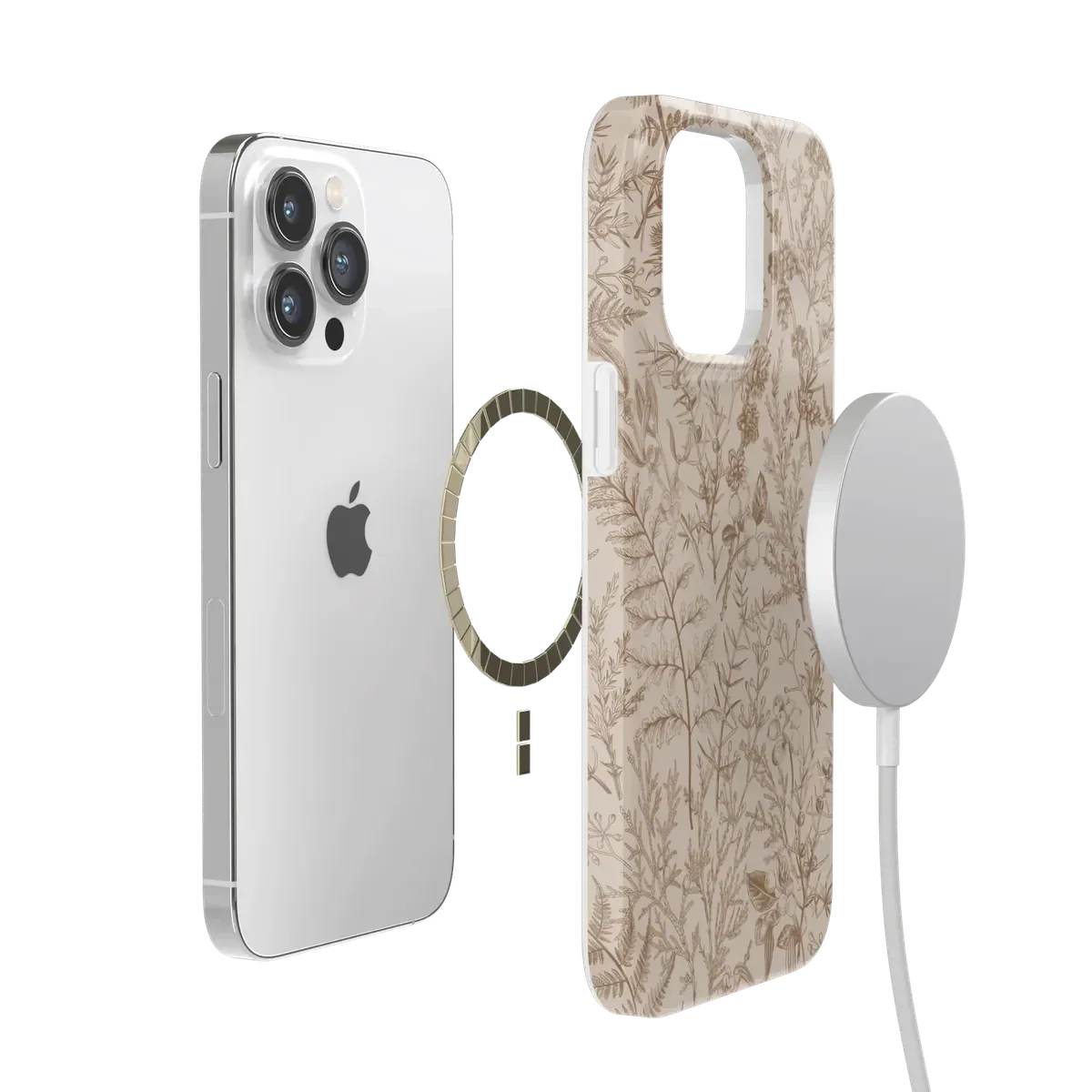 Beige Garden | Neutral Floral Case - Image 119