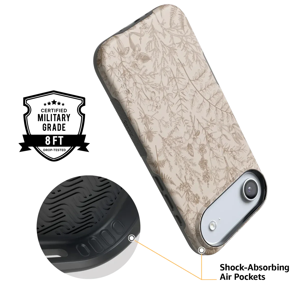 Beige Garden | Neutral Floral Case - Image 49