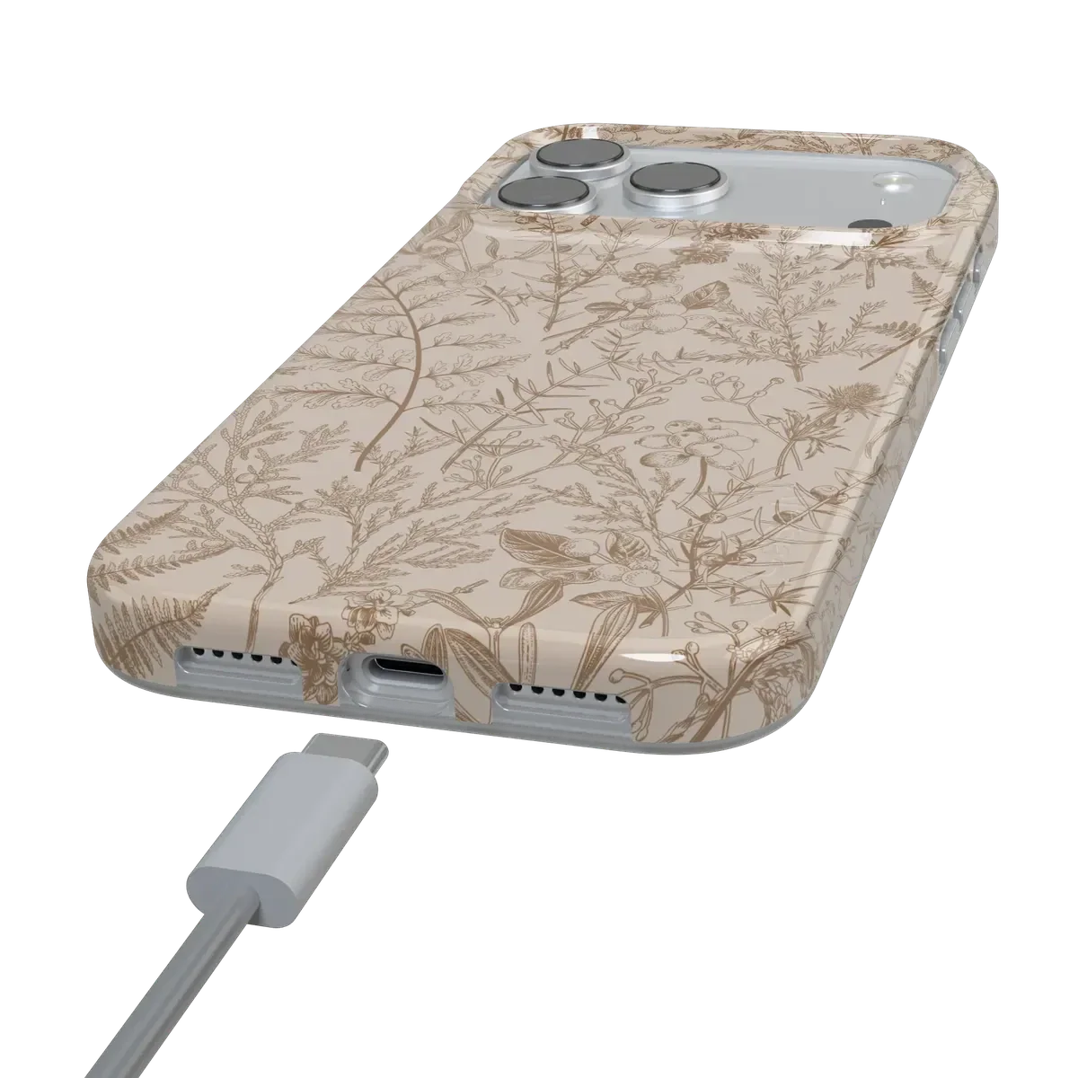 Beige Garden | Neutral Floral Case - Image 81