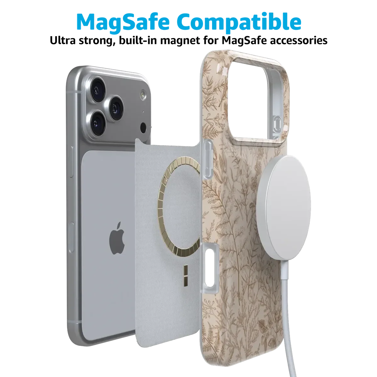 Beige Garden | Neutral Floral Case - Image 83
