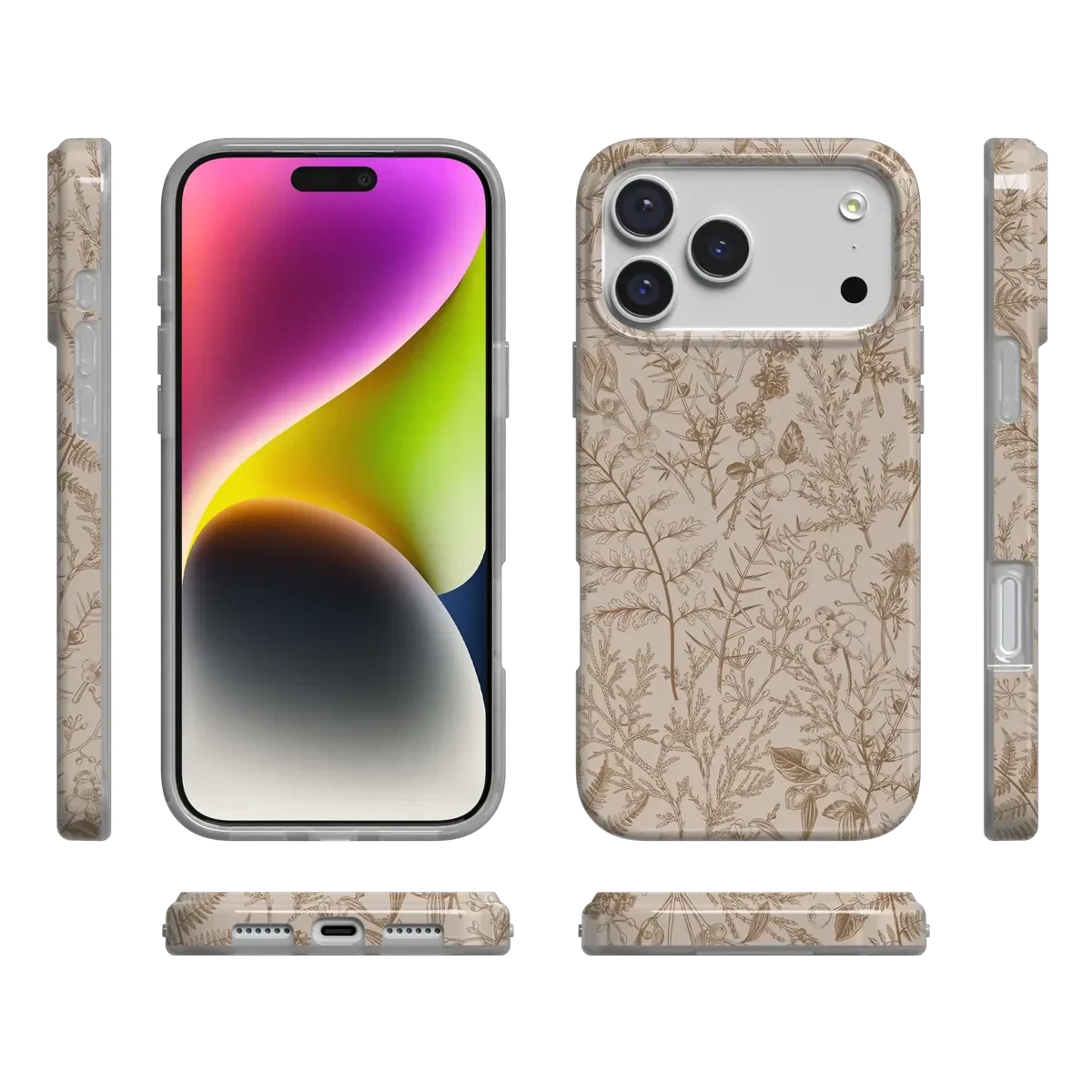 Beige Garden | Neutral Floral Case - Image 84