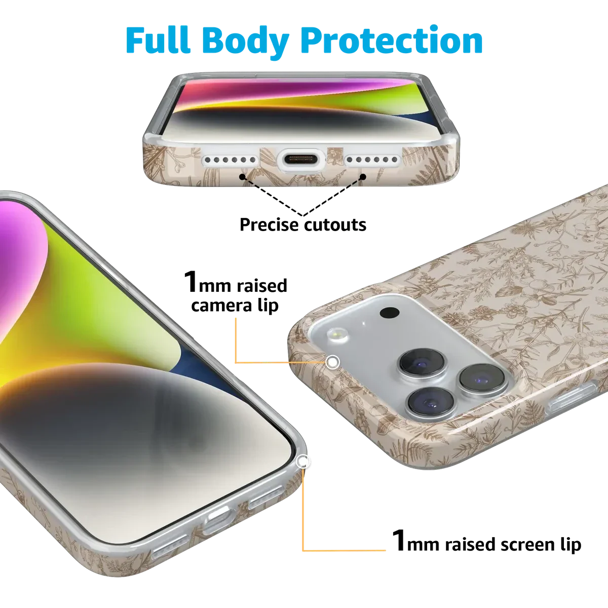 Beige Garden | Neutral Floral Case - Image 85