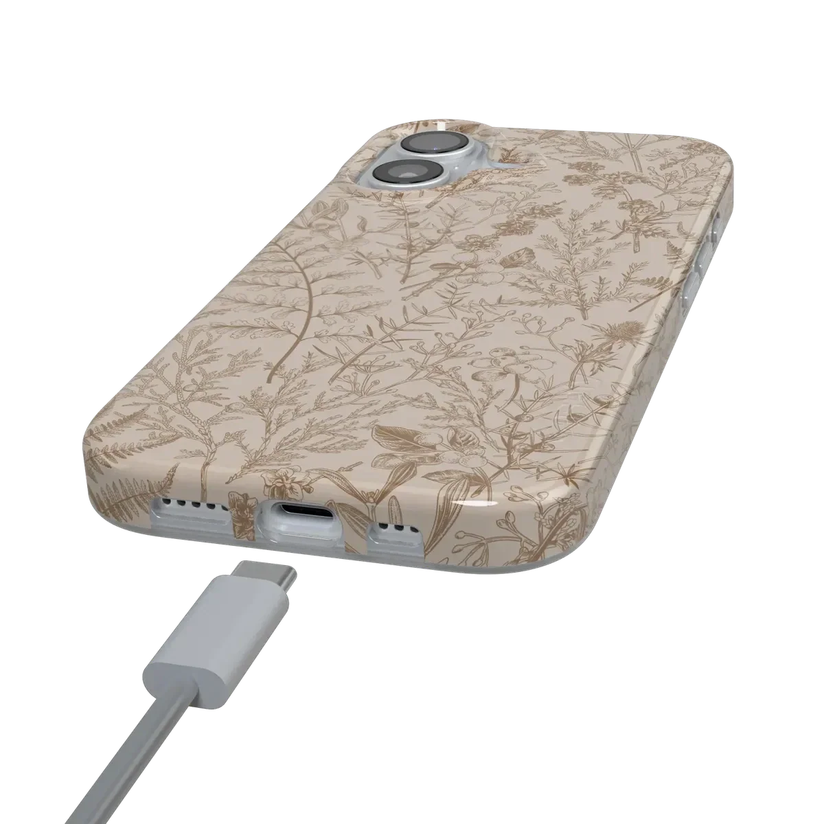 Beige Garden | Neutral Floral Case - Image 94