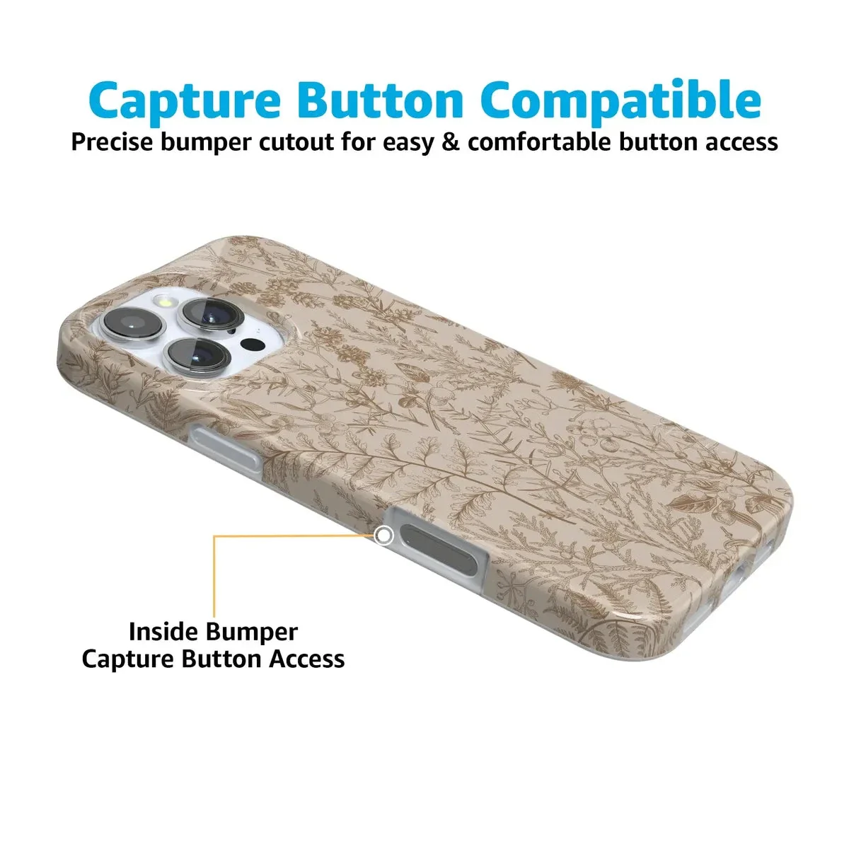 Beige Garden | Neutral Floral Case - Image 99