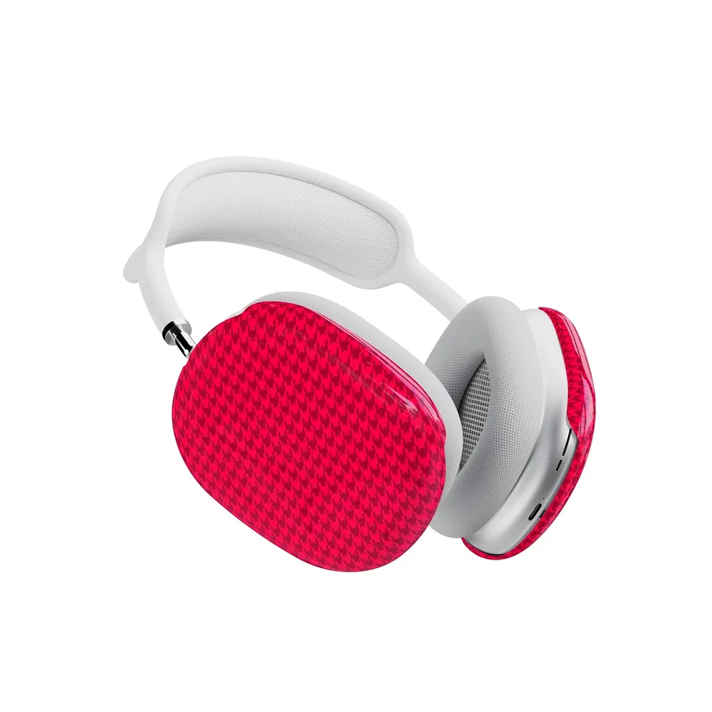 Best Dressed | Red Houndstooth AirPods Max Case - Image 3