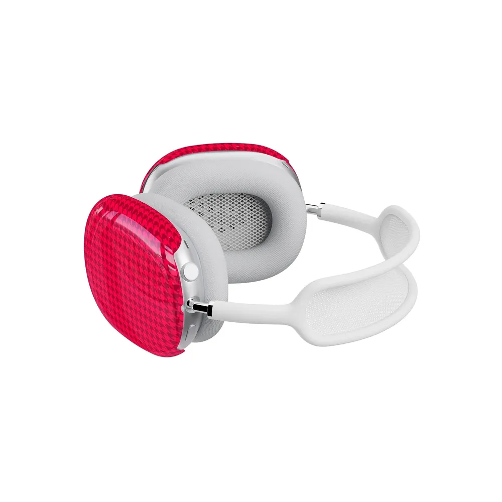 Best Dressed | Red Houndstooth AirPods Max Case - Image 5