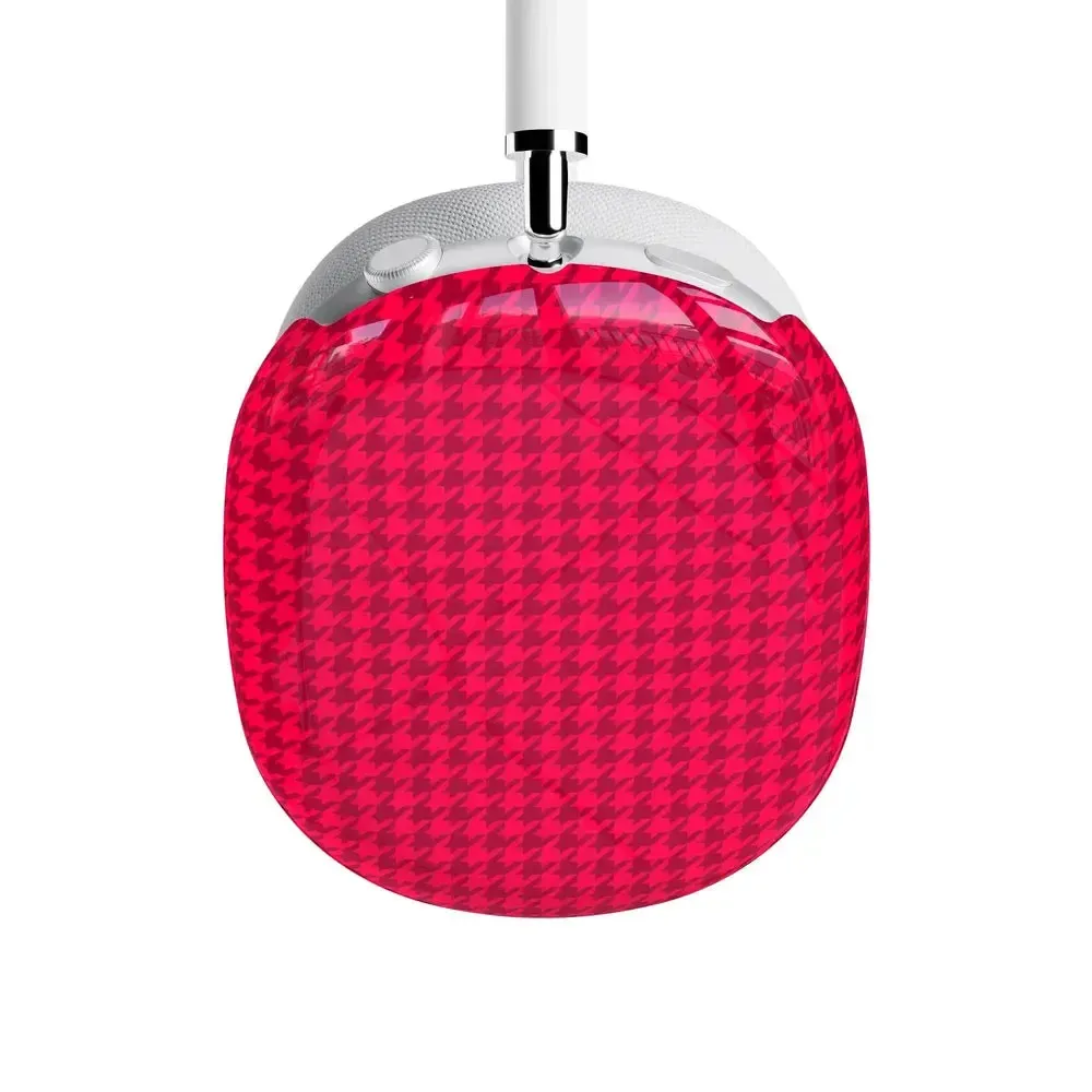 Best Dressed | Red Houndstooth AirPods Max Case - Image 9