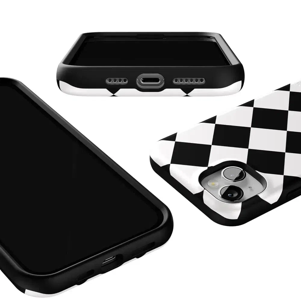 Black Checkerboard | High Contrast Design Case - Image 120
