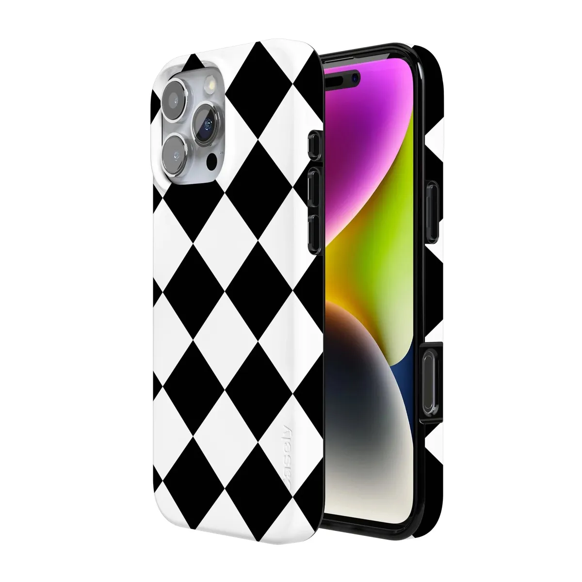 Black Checkerboard | High Contrast Design Case - Image 148
