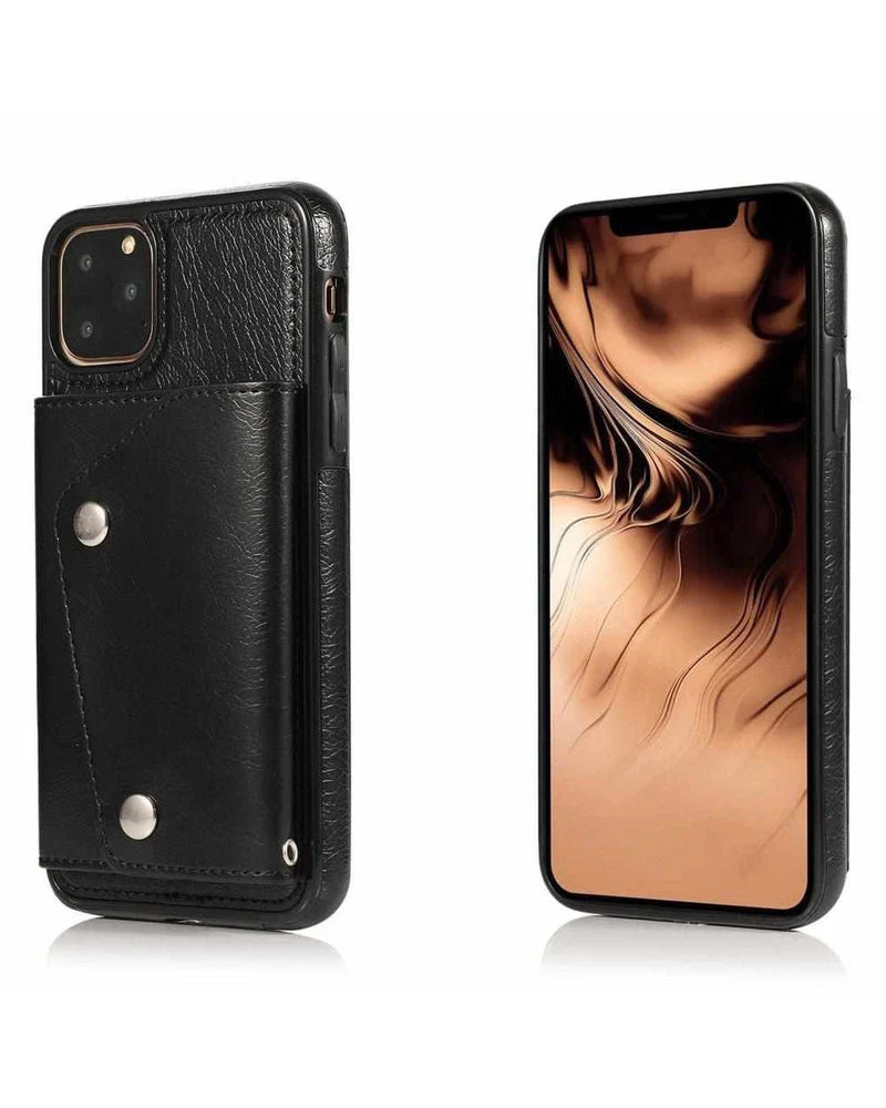 Black Vegan Leather | Wallet Case - Image 20