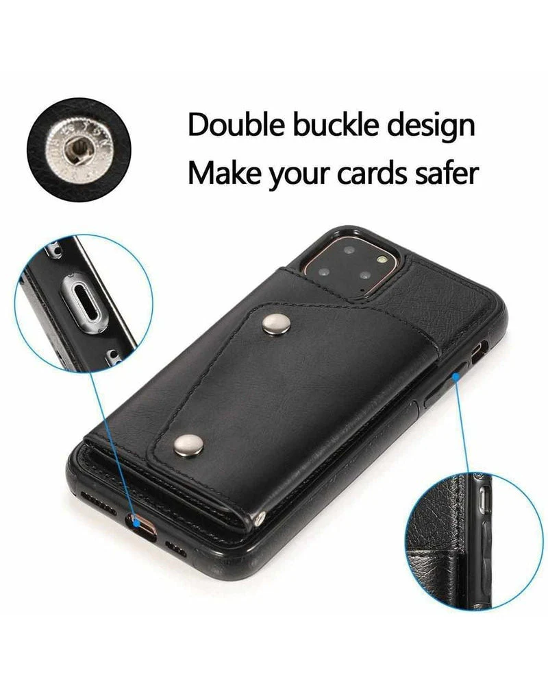 Black Vegan Leather | Wallet Case - Image 21