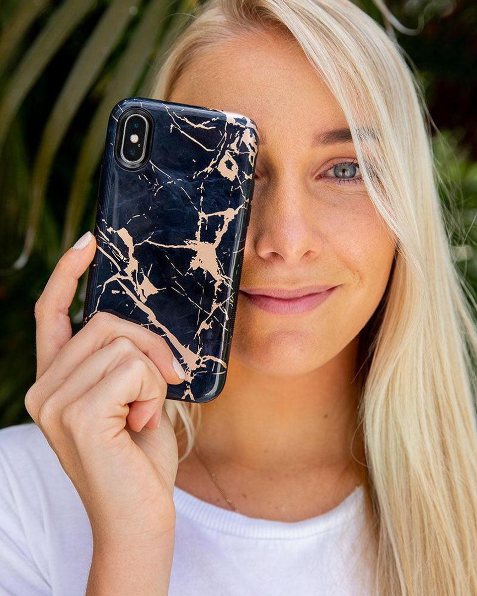 Hidden Gem | Rose Gold and Black Marble Case - Image 37