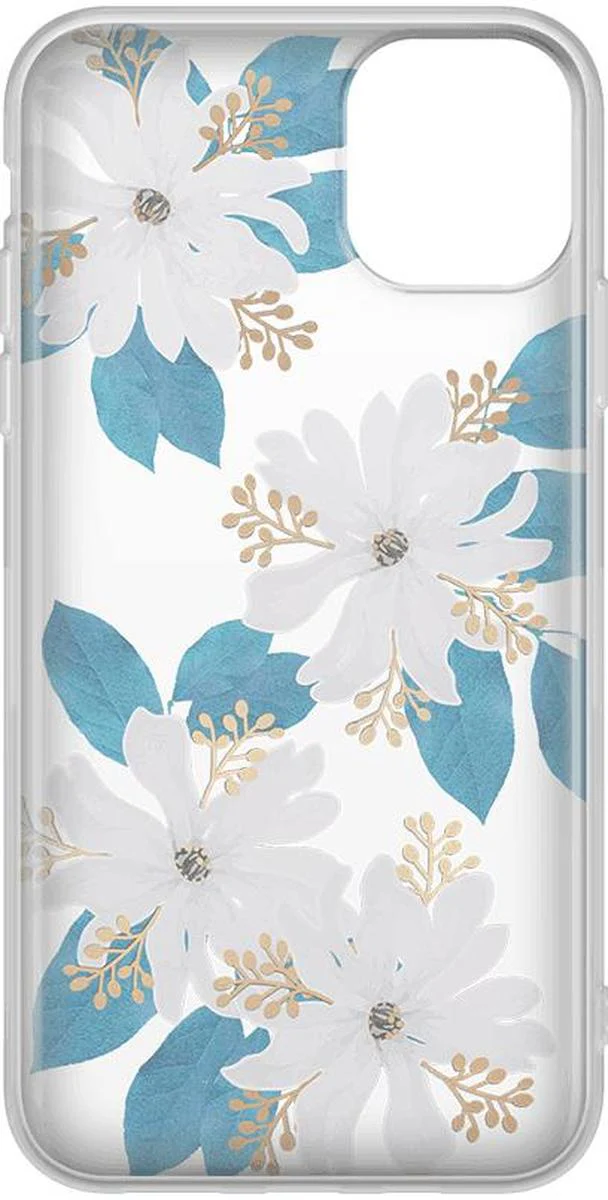 Forget Me Not | Blue and Gold Clear Floral Case - Image 10