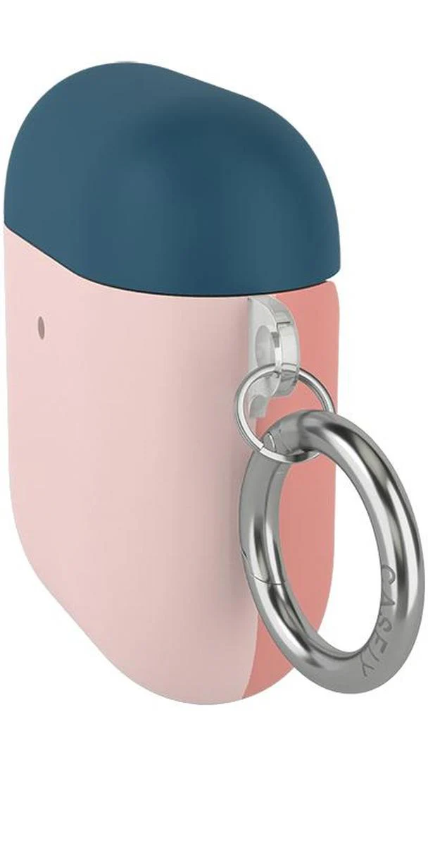 Pink & Navy Blue | Colorblock AirPods Case - Image 2