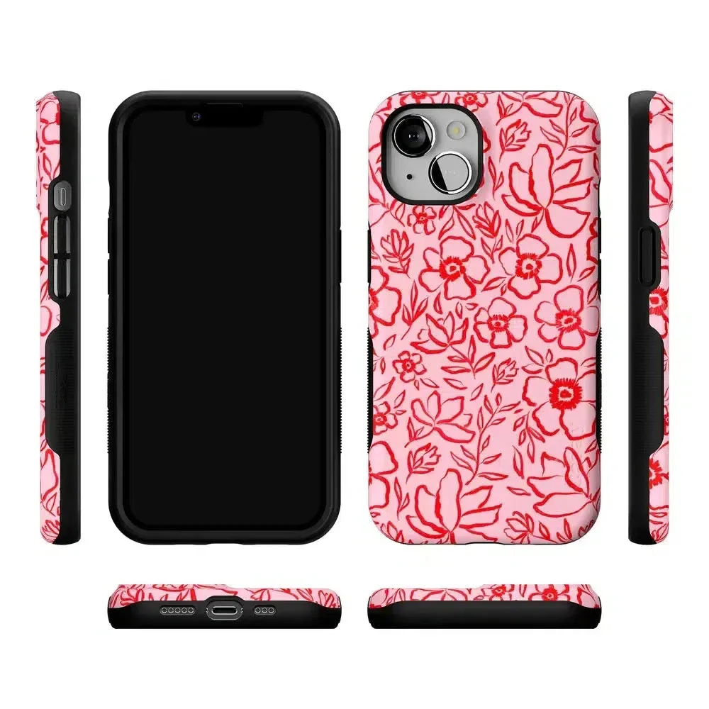 Blush Garden | Floral Doodle Case - Image 118