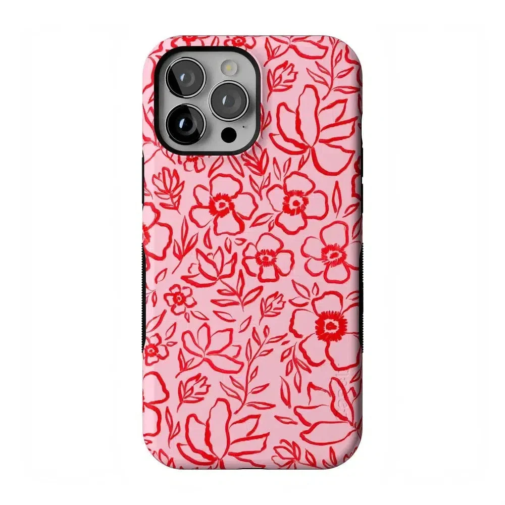 Blush Garden | Floral Doodle Case - Image 121
