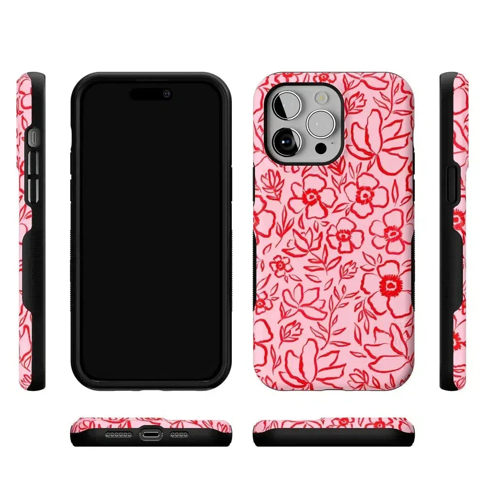 Blush Garden | Floral Doodle Case - Image 147
