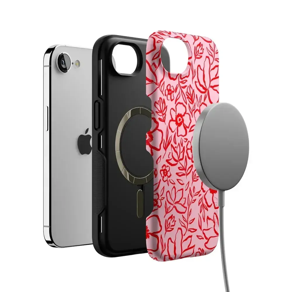 Blush Garden | Floral Doodle Case - Image 151