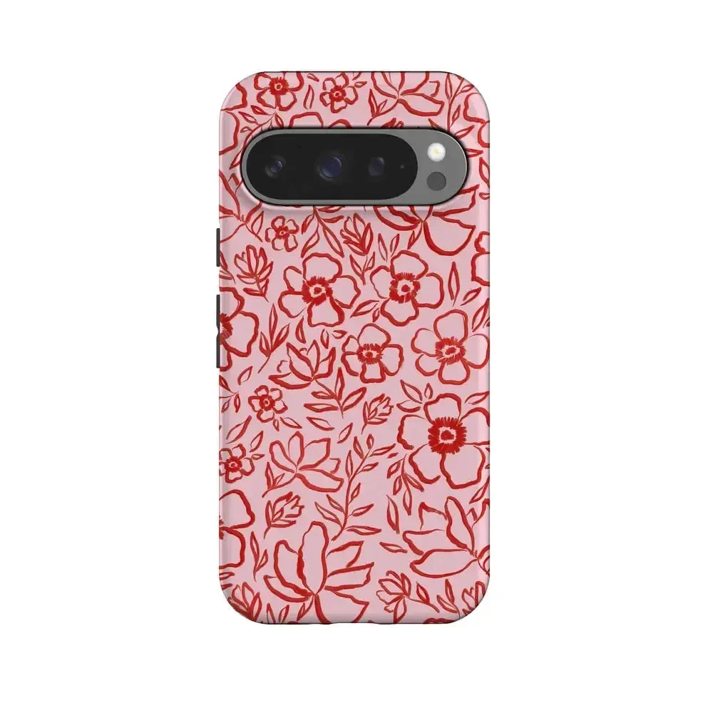 Blush Garden | Floral Doodle Case - Image 156
