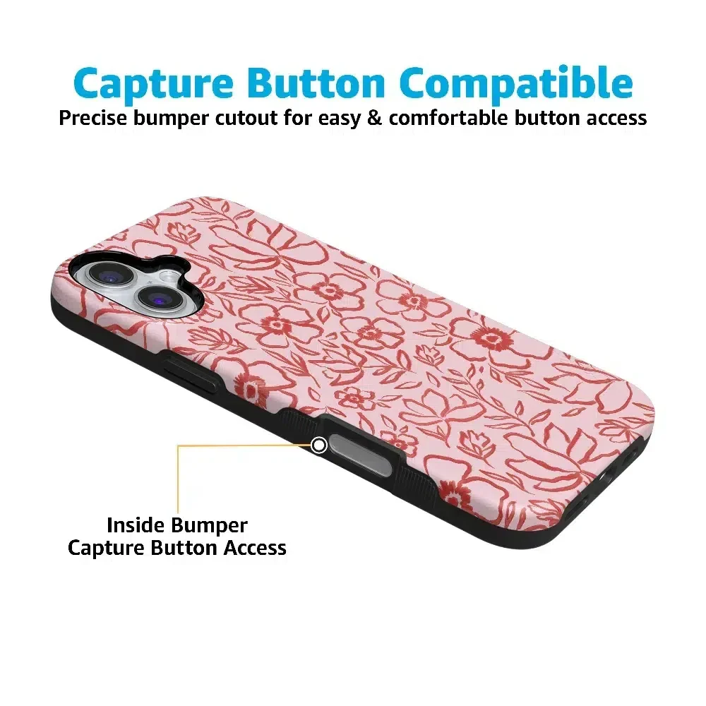 Blush Garden | Floral Doodle Case - Image 22
