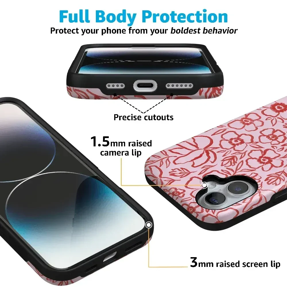 Blush Garden | Floral Doodle Case - Image 27