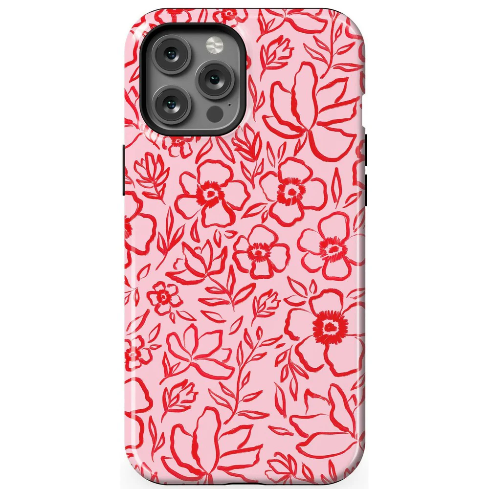 Blush Garden | Floral Doodle Case - Image 75