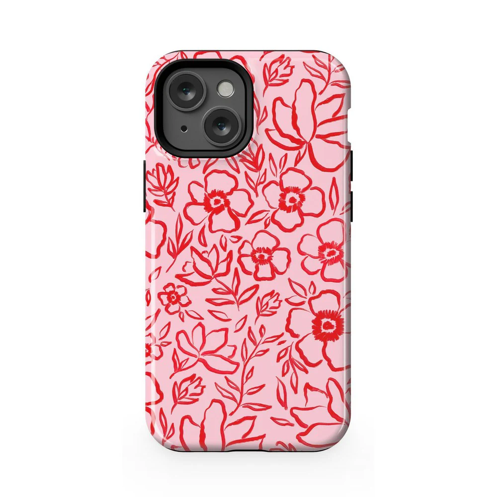 Blush Garden | Floral Doodle Case - Image 76