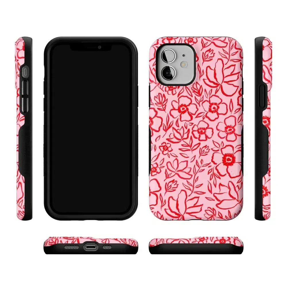Blush Garden | Floral Doodle Case - Image 98