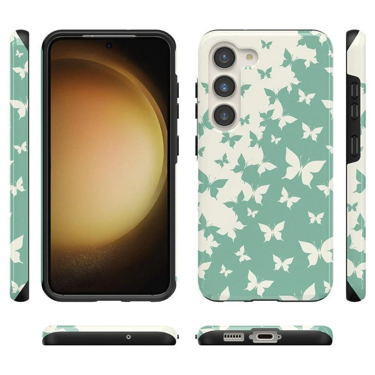 Butterfly Effect | Sage Colorblock Samsung Case - Image 14