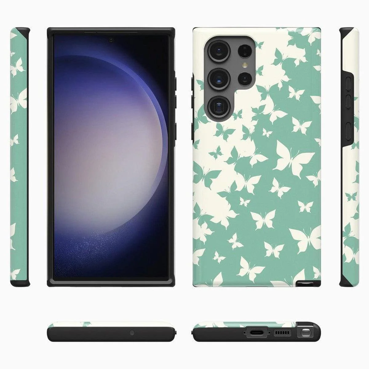 Butterfly Effect | Sage Colorblock Samsung Case - Image 3