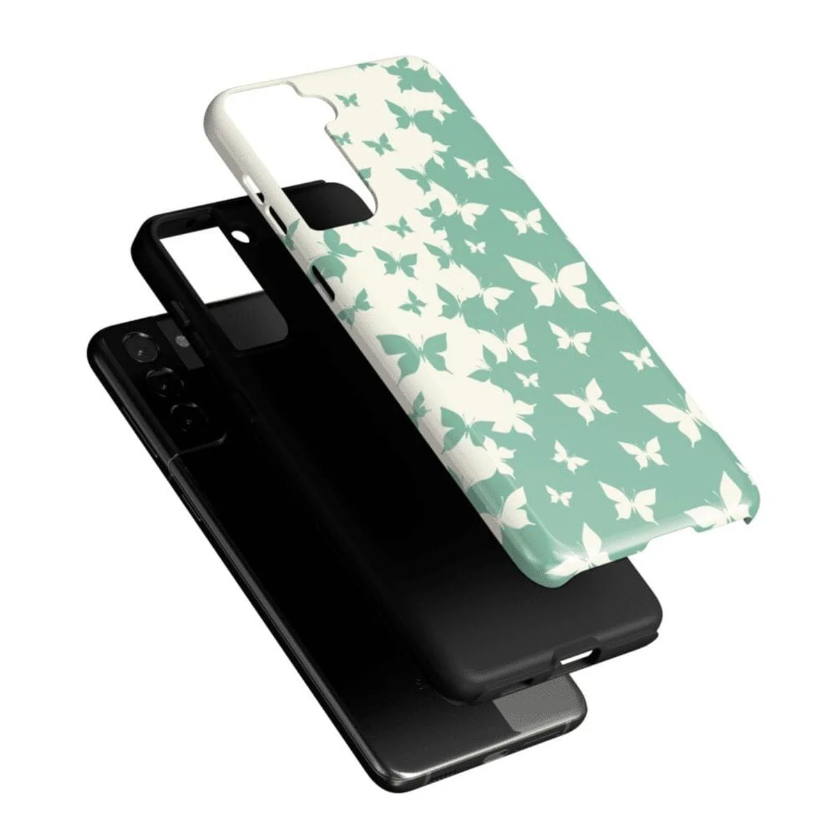 Butterfly Effect | Sage Colorblock Samsung Case - Image 35