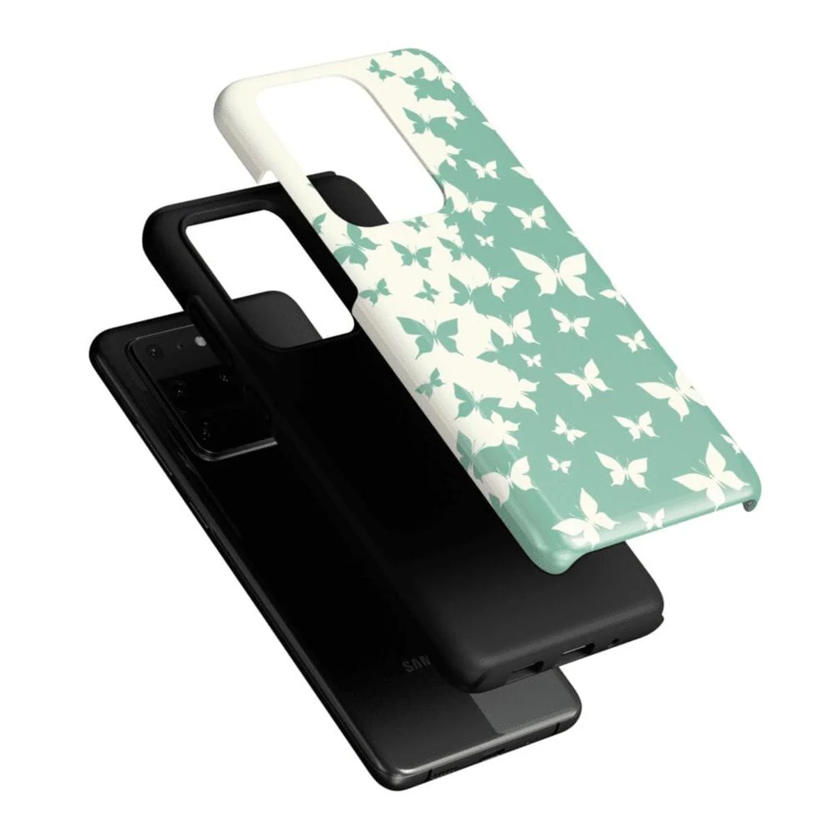 Butterfly Effect | Sage Colorblock Samsung Case - Image 41