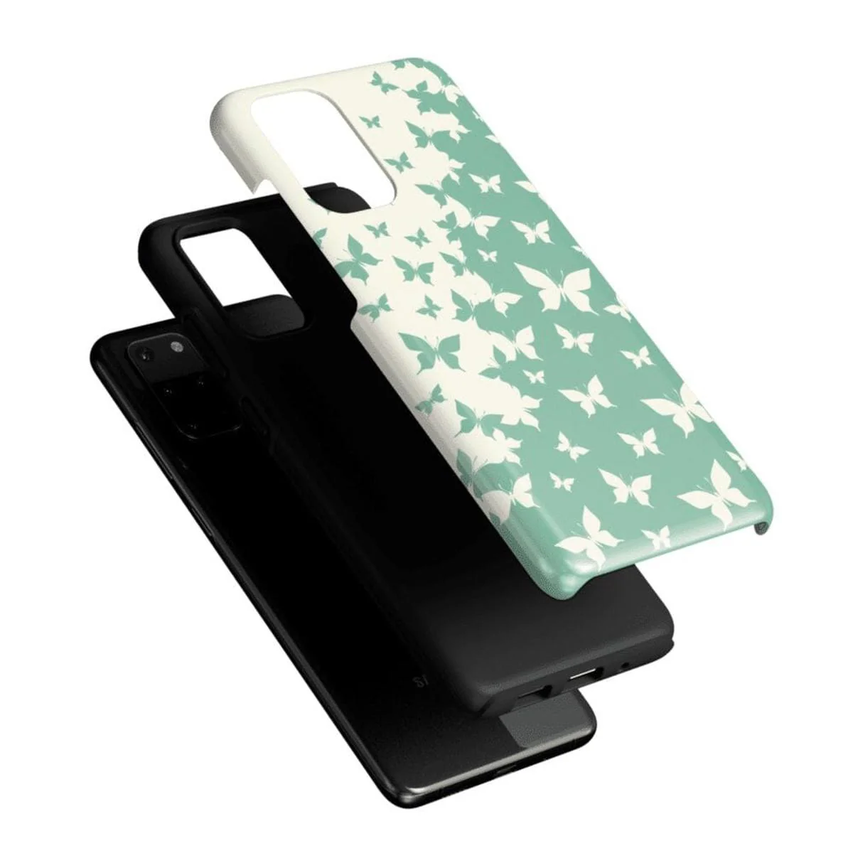 Butterfly Effect | Sage Colorblock Samsung Case - Image 44